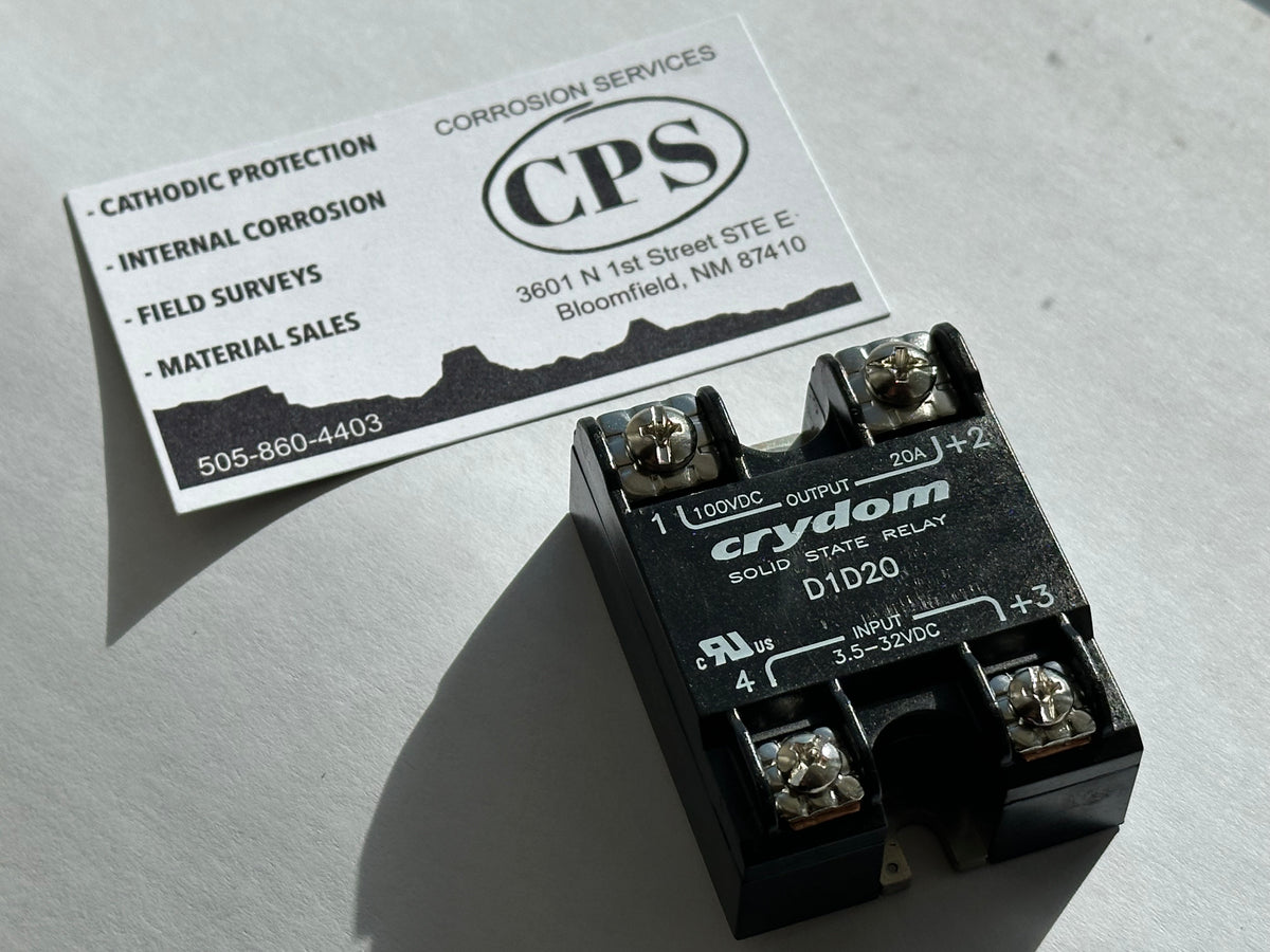 D1D20 Crydom Solid State Relay, 100V 20A – Cathodic Protection Supply ...